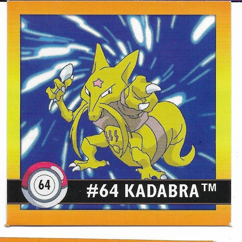 Pokemon Square sticker Kadabra Pokemon Square sticker Kadabra