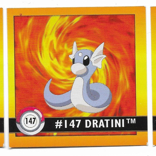 Pokemon Square sticker Dratini Pokemon Square sticker Dratini