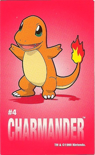 Pokemon Charmander Sandylion Sticker Card
