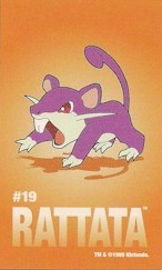Pokemon Rattata Sandylion Sticker Card Pokemon Rattata Sandylion Sticker Card