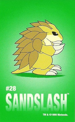 Pokemon Sandslash Sandylion Sticker Card Pokemon Sandslash Sandylion Sticker Card