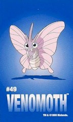 pokemon venomoth card Pokemon Venomoth Holo Rare #049 Jungle Japanese 1996 Pocket Monsters main image 1