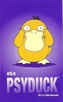 Pokemon Psyduck Sandylion Sticker Card