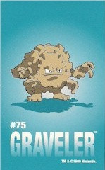 pokemon graveler card Pokémon Card Graveler #75 TV Animation Blue Logo 1st Print ENG L015236 –  AGS Collectibles main image 1
