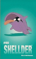 Pokemon Shellder Sandylion Sticker Card Pokemon Shellder Sandylion Sticker Card