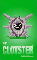 Pokemon Cloyster Sandylion Sticker Card