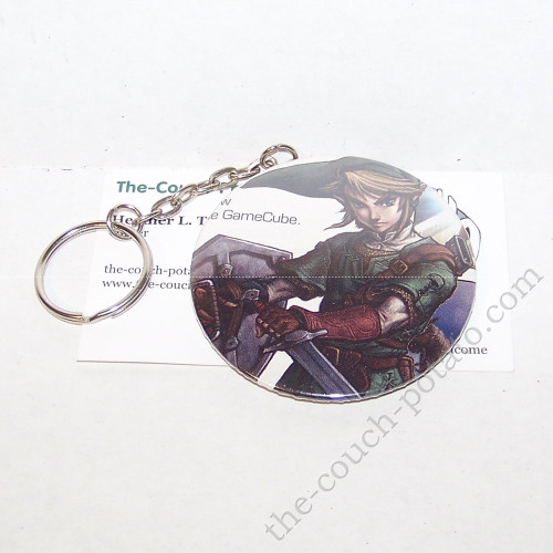 Legend of Zelda Link Custom Button Key Chain