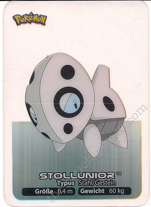 Pokemon Aron 064 Stollunior Lamincards plastic Card Edibas Pokemon Aron 064 Stollunior Lamincards plastic Card Edibas