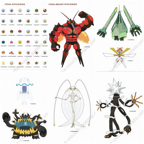 Pokemon Ultra Beasts Buzzwole, Celesteela, Guzzlord - Registered