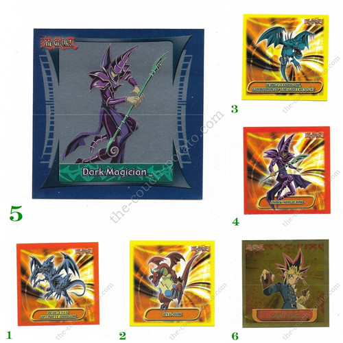 Yu-Gi-Oh! Stickers Topps Foil Silver Gold