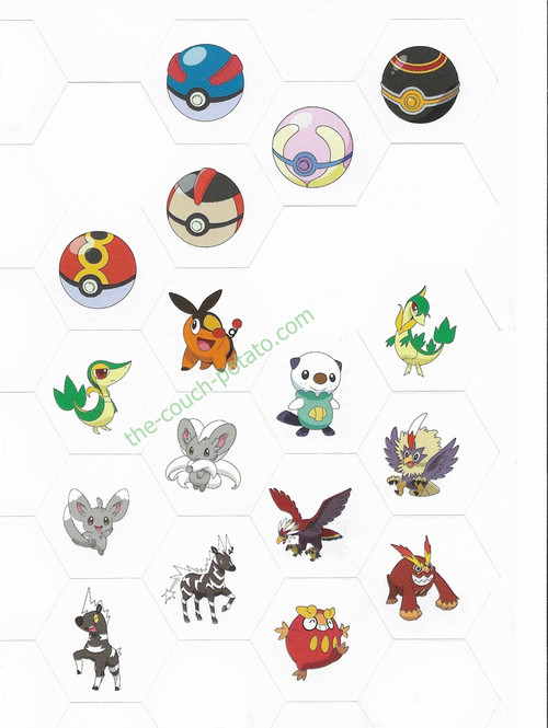 Pokemon Unova Stickers 7372