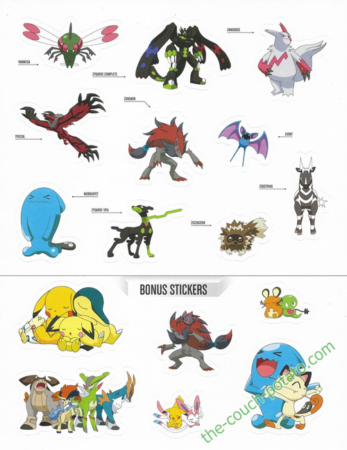 Pokemon Regional Pass Stickers | the-couch-potato.com