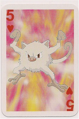 Pokemon Mini Playing Card Mankey