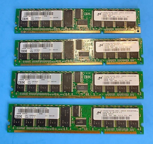 Micron 1GB Kit (4x256MB) 32Mx72 DDR-266 PC2100 CL2.5 ECC REG Server Ram Memory