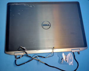 Dell Latitude E6420 Back Cover Top Lid w/Hinges LCD Cable & Screws 4MNMP GRADE C