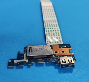 HP 15-BS 15-BW 255 G6 Laptop USB 2.0 Port SDCard Reader LED Board w/Ribbon Cable