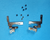 Dell Latitude E7250 Laptop 12.5" LCD Screen Left & Right Hinges Set w/Screws