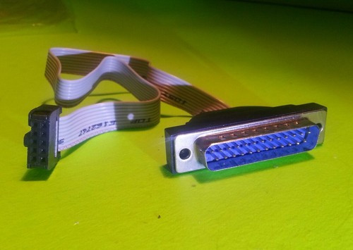 10-pin DB25 Male Serial RS232 Port D-Sub for I/O Shield Bracket (no thumbscrews)