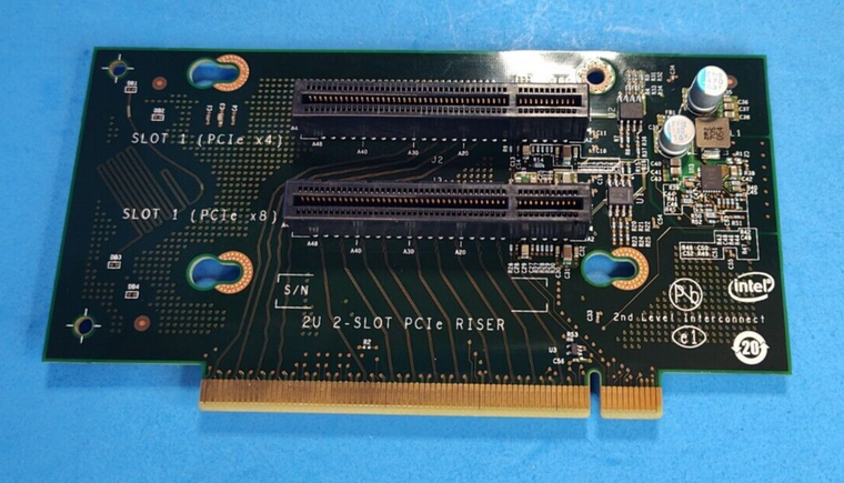 Intel 2U Rackmount PCI-Express x16 to PCIe x8 x4 Card Slot Riser Expansion Board