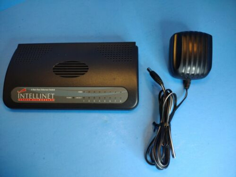 Intellinet 8-Port 10/100 Mbps Fast Ethernet SOHO Office Switch w/ AC Adapter