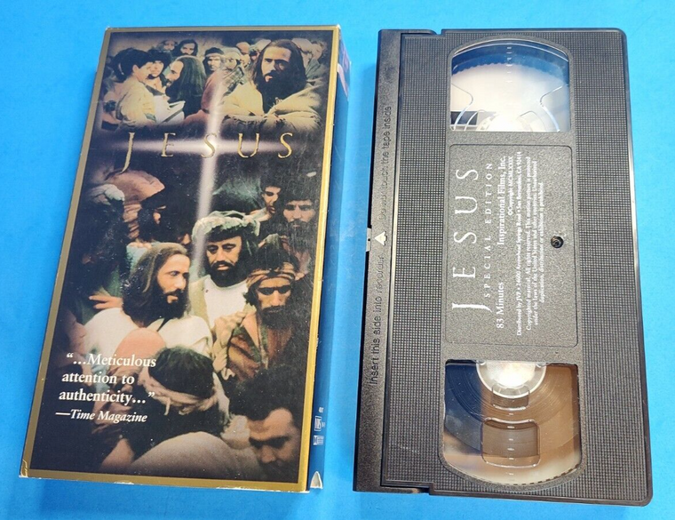 Jesus 1979 Movie Starring Brian Deacon VHS Tape The Story of the Life of Christ