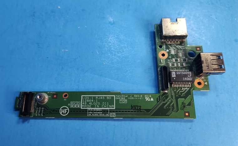 Lenovo ThinkPad L440 Laptop USB 2.0 Port LAN Ethernet Jack Adapter Board 04X4820