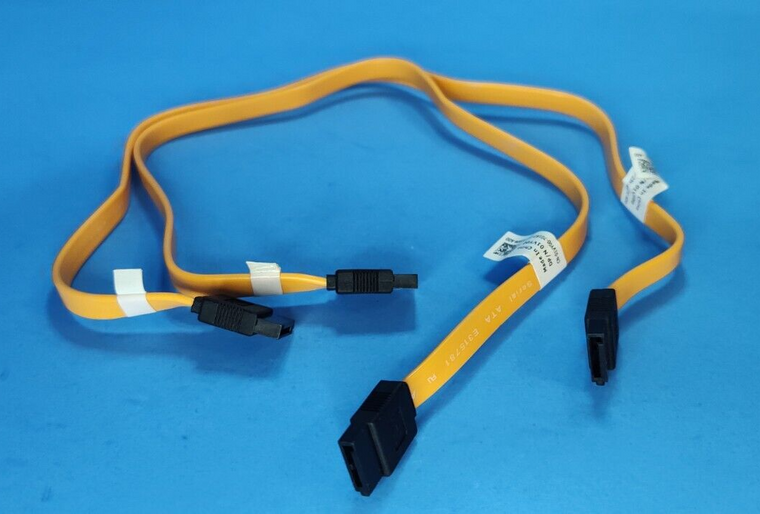 Lot 2x Dell OptiPlex 390 790 990 17" DVD HDD Hard Drive SATA Cable Orange 1VY00