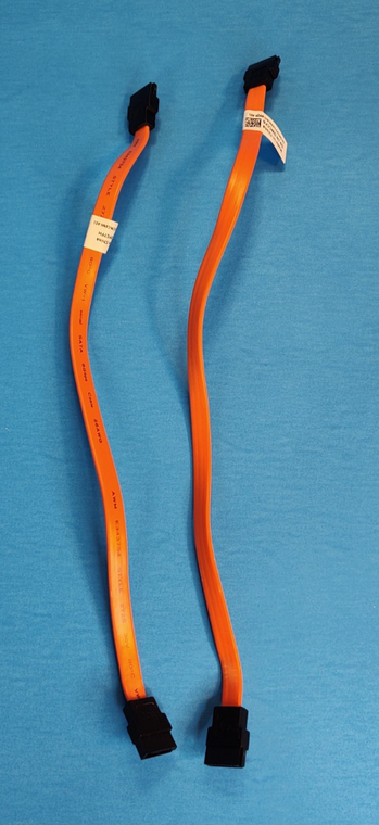 Lot of 2x Dell OptiPlex 3040 3046 5040 7040 10in SATA Drive Cable Orange YG7FH