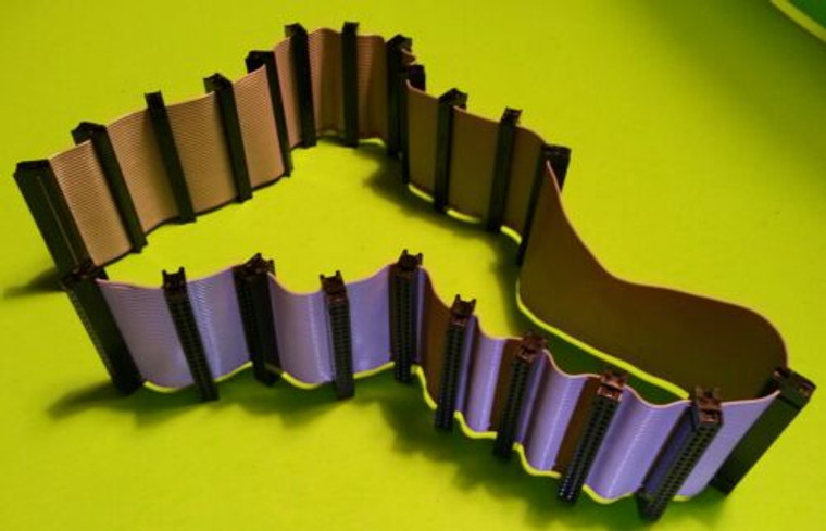 24in 22-Conector 40-Pin Flat Ribbon Data Cable (VOIP Phone Industrial PC Server)