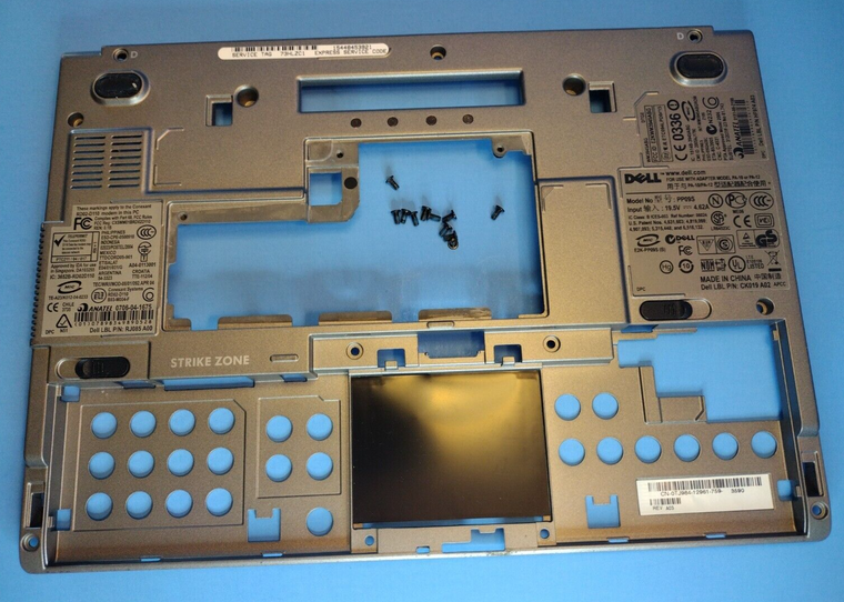 Dell Latitude D420 D430 Base Bottom Chassis Cover w/ Power Button & Screws TJ984