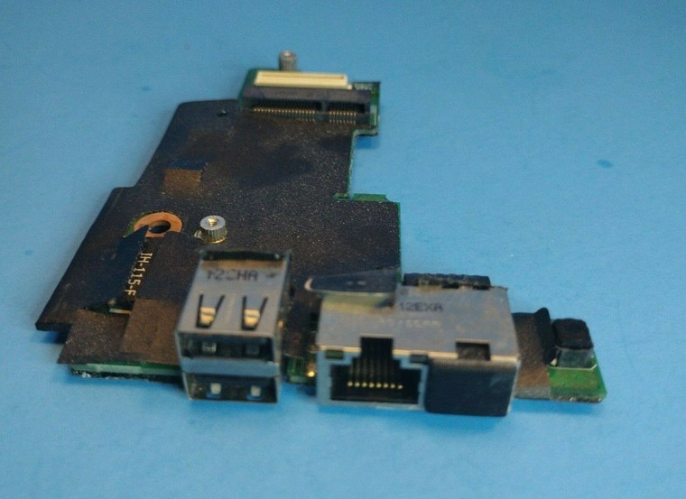 Dell Latitude E5410 RJ45 Ethernet Jack USB 2.0 Port I/O Sub Daughter Board FHYHD
