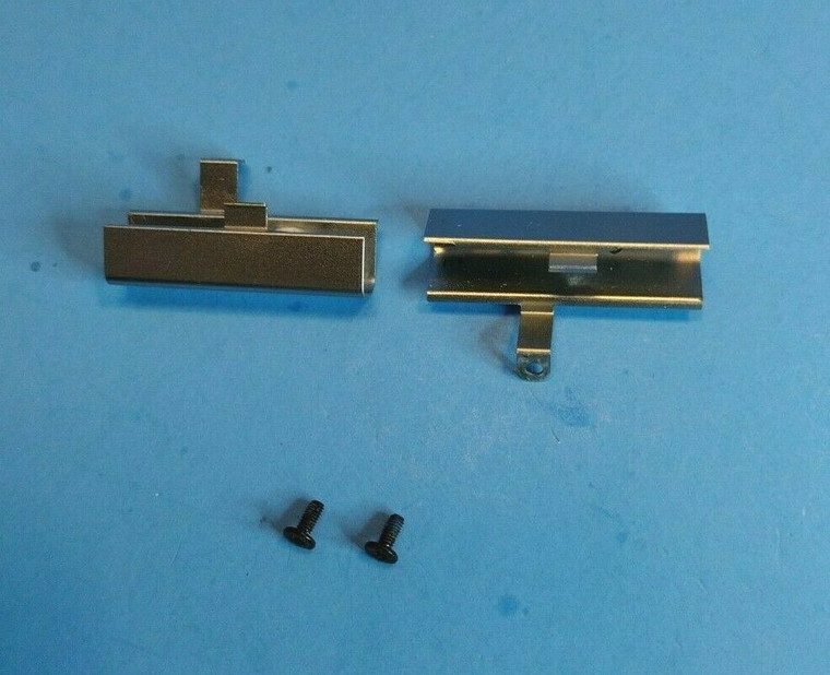 Dell Latitude E6320 Laptop LCD Left & Right Gray Metal Hinge Cover Set w/ Screws