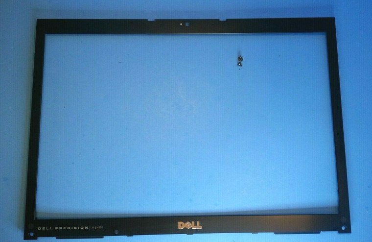 Dell Precision M6400 17" LCD Screen Trim Front Bezel w/ Webcam Port Screws J409F