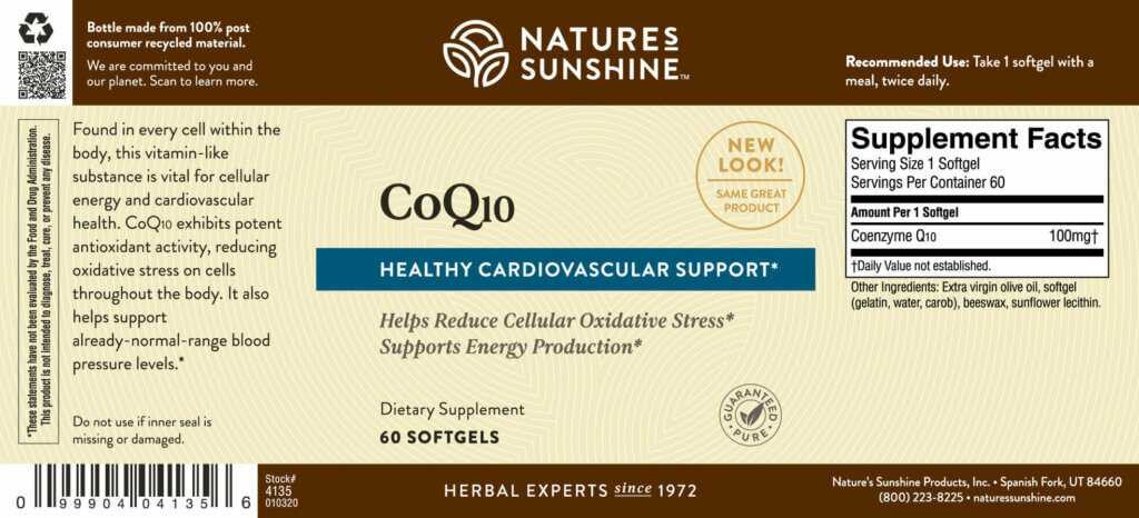 CoQ10 (100 mg) (60 Softgel Caps)
