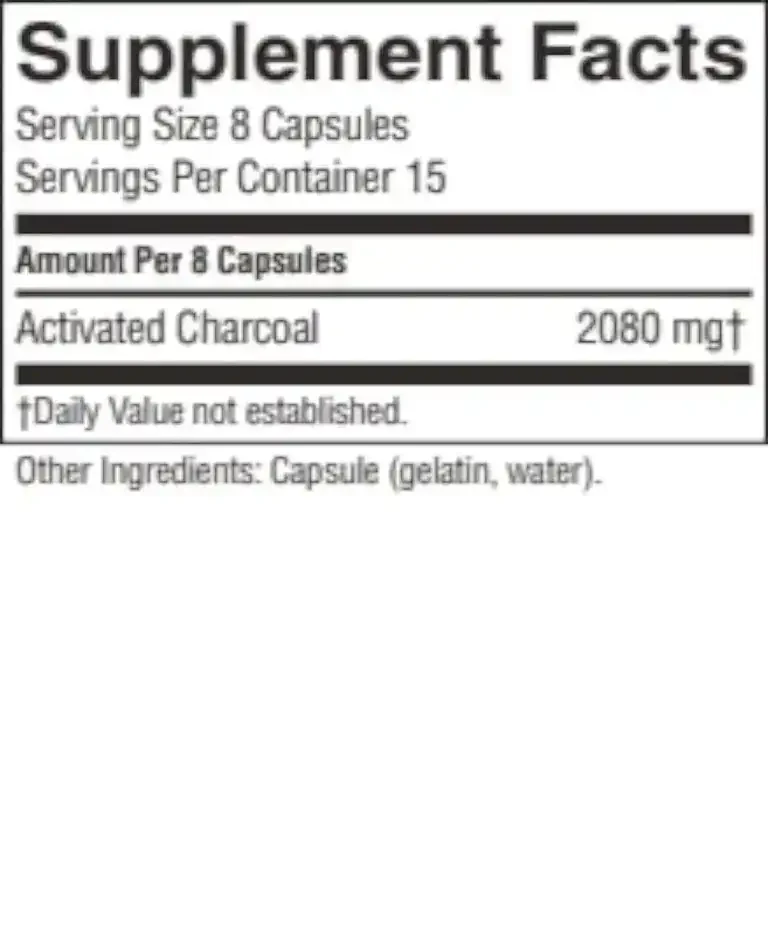 Charcoal (Activated) (100 Caps)