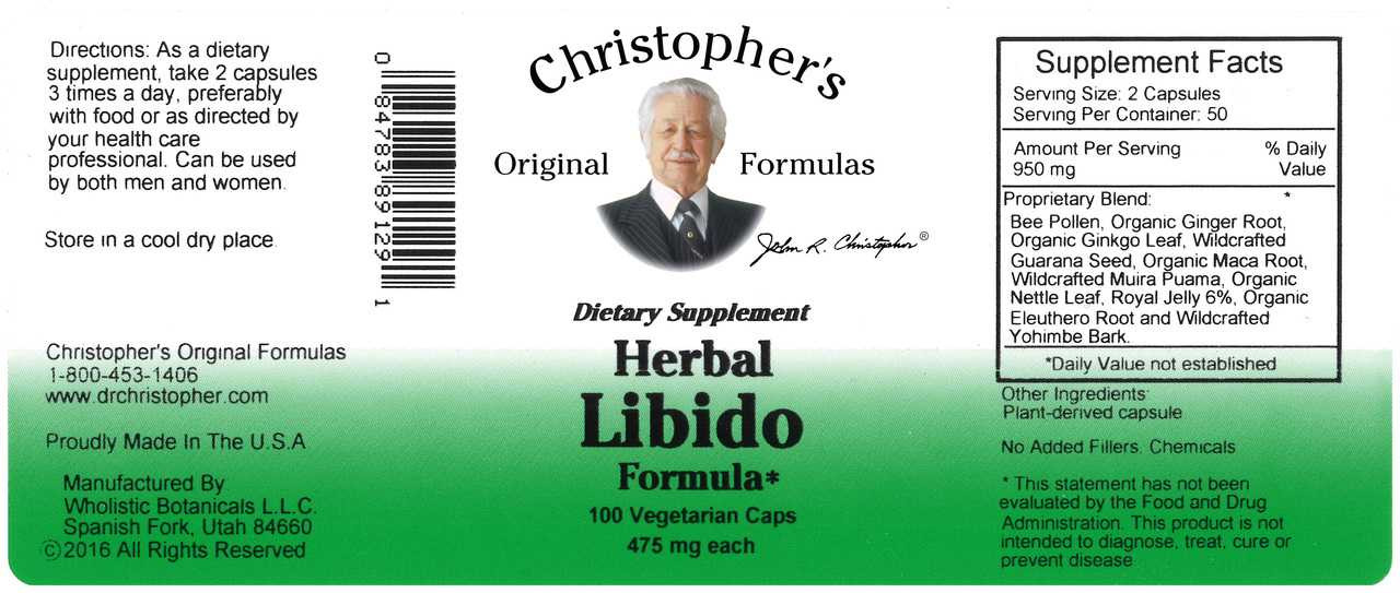 Herbal Libido Formula (100 caps)