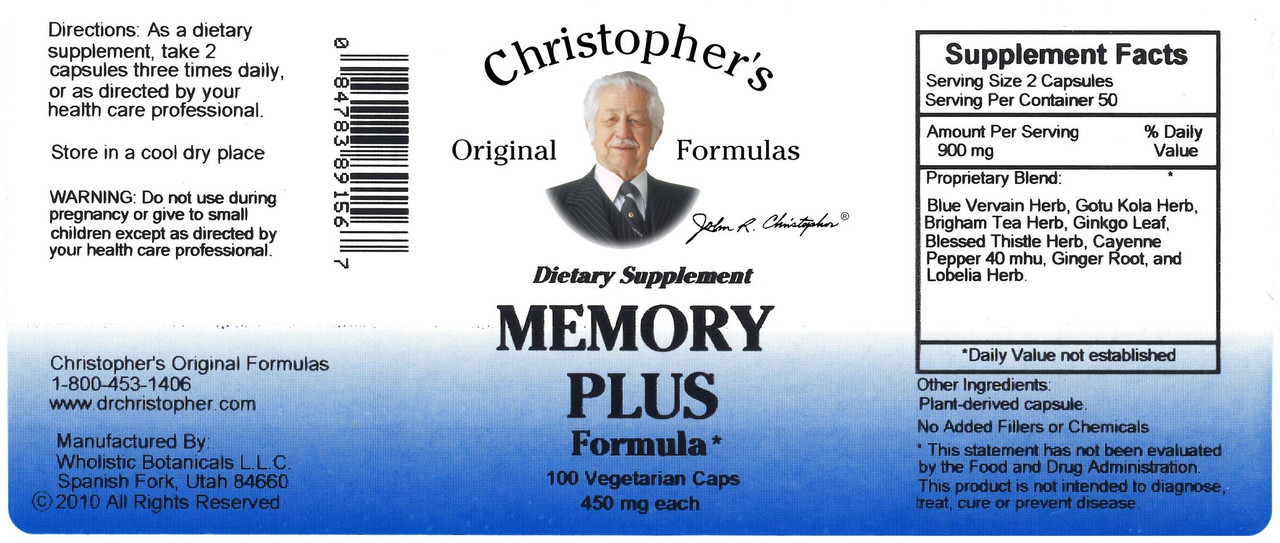 Memory Plus Capsule (100 caps)