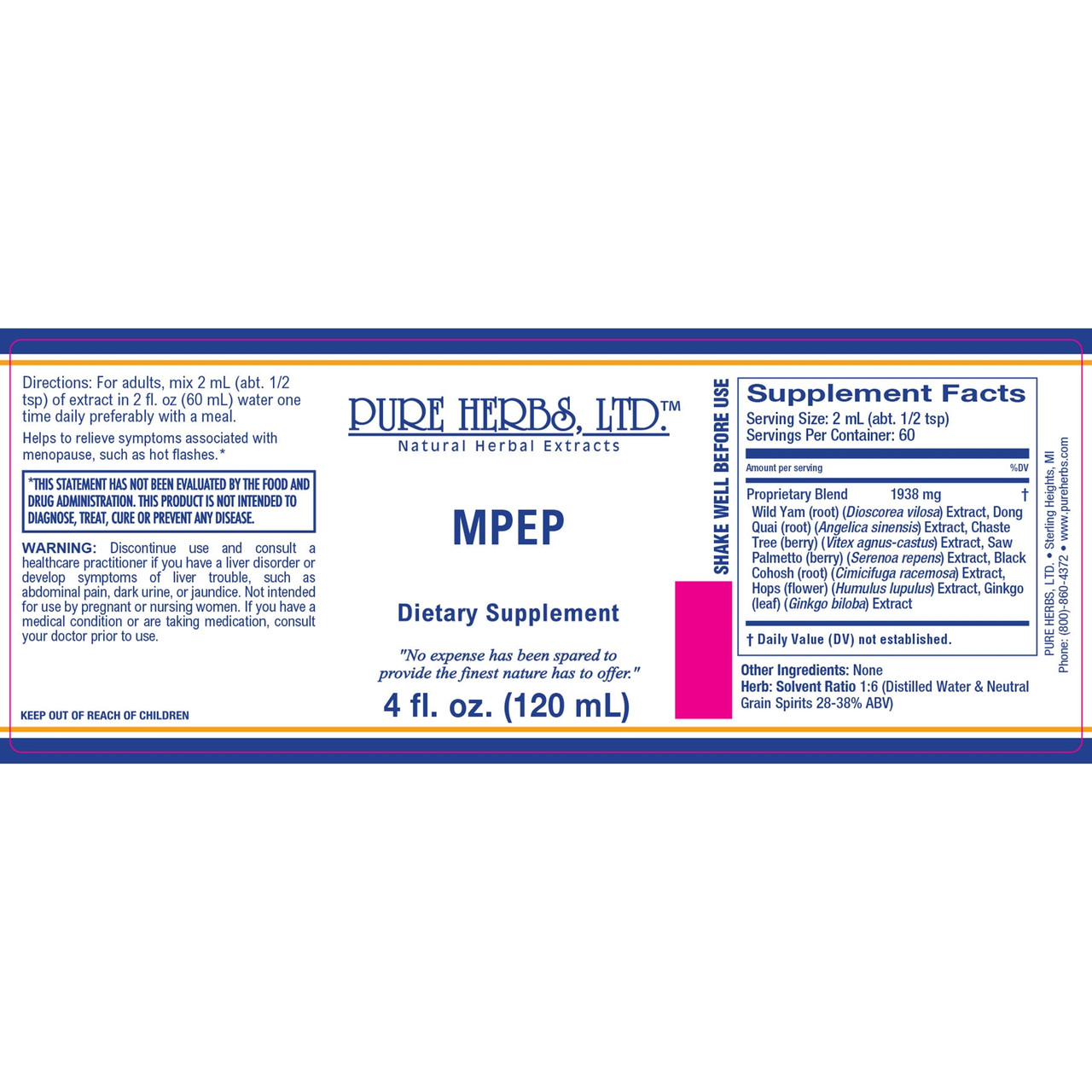 Pure Herbs, Ltd. MPEP (4 oz.)