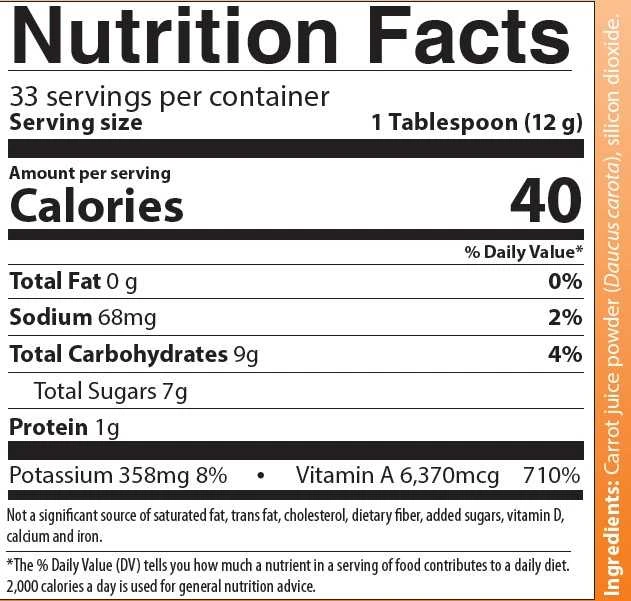 Just Carrots (14.1 oz/400 g powder)