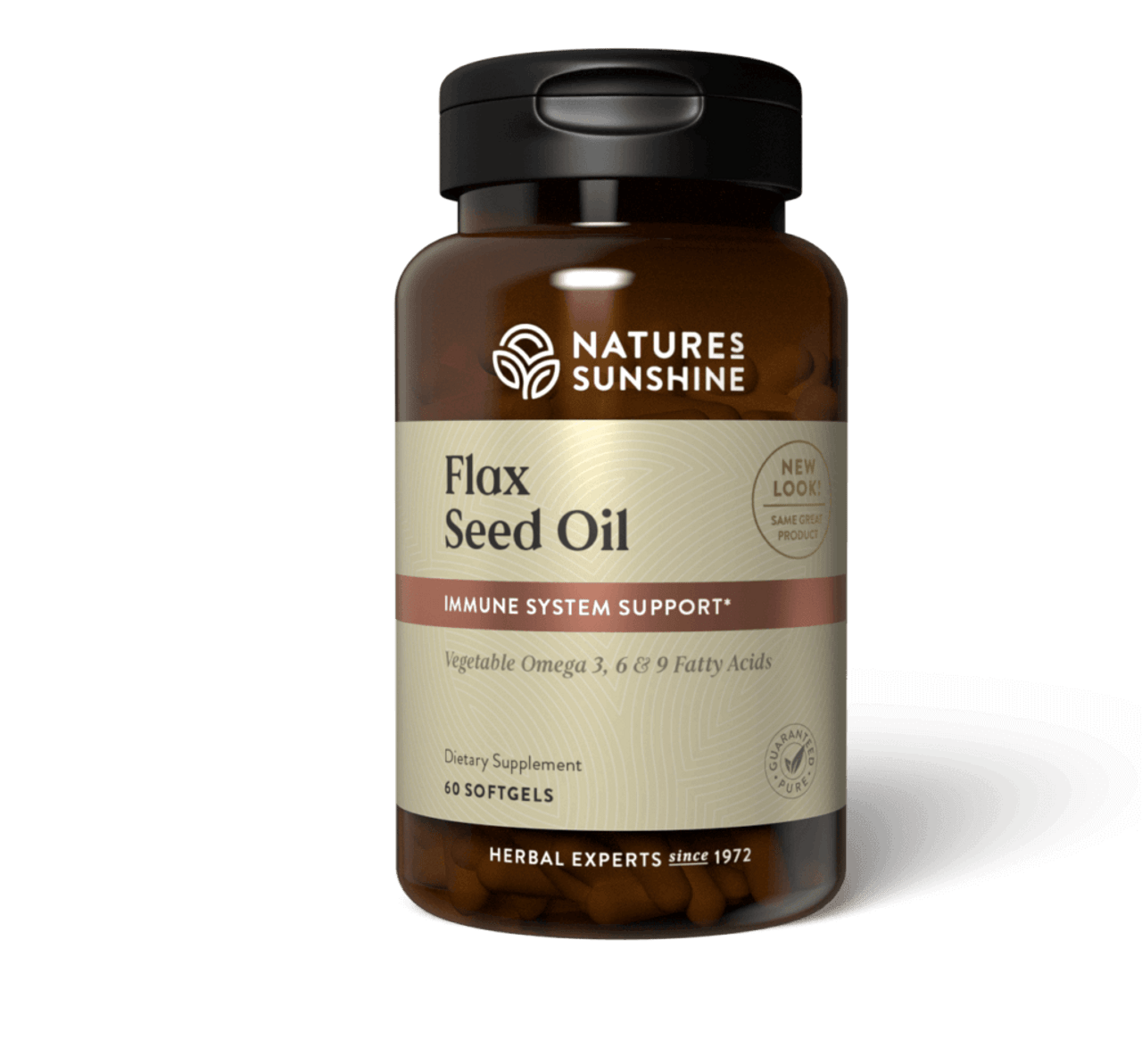 Flax Seed Oil w/Lignans (60 softgel caps)