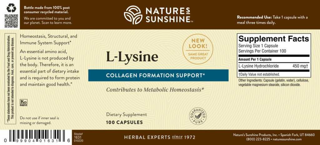 l-Lysine (100 caps)