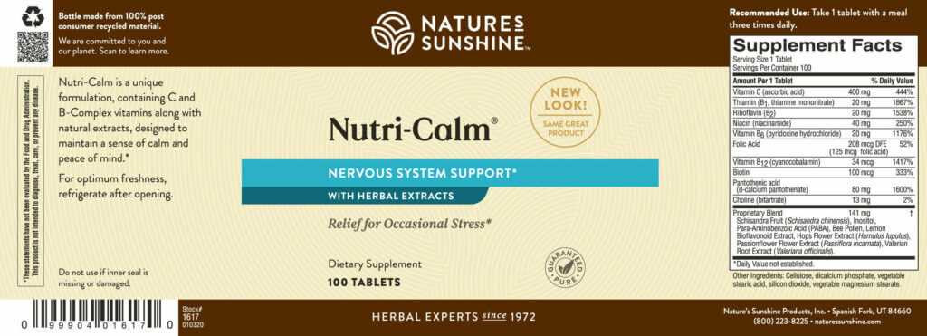 Nutri-Calm® (100 tabs)