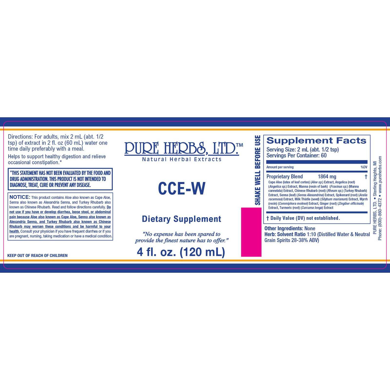 Pure Herbs, Ltd. CCE-W (4 oz.)