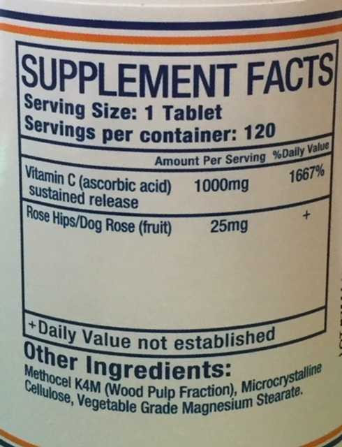 Pure Herbs, Ltd. Vitamin C Tablets (120 tablets)