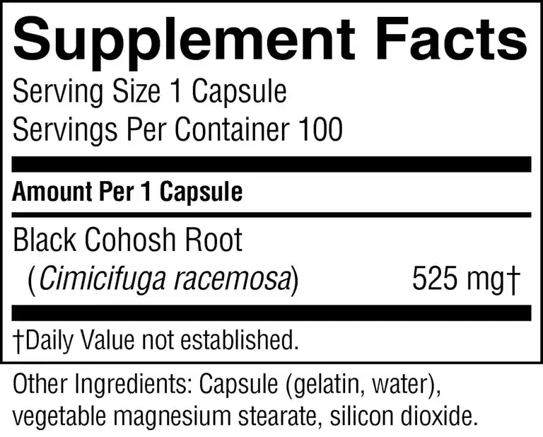 Black Cohosh (100 caps)