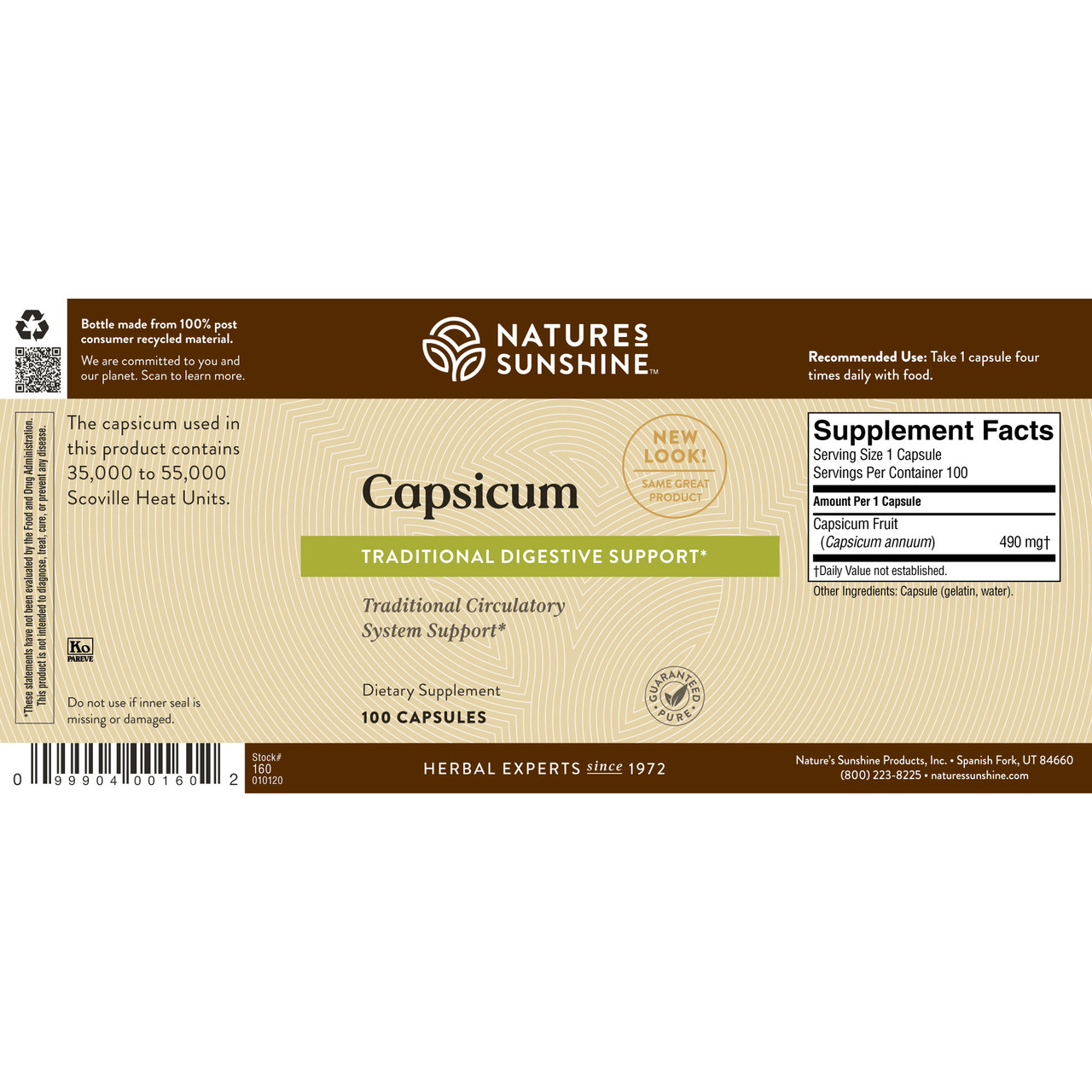 Capsicum (100 caps)