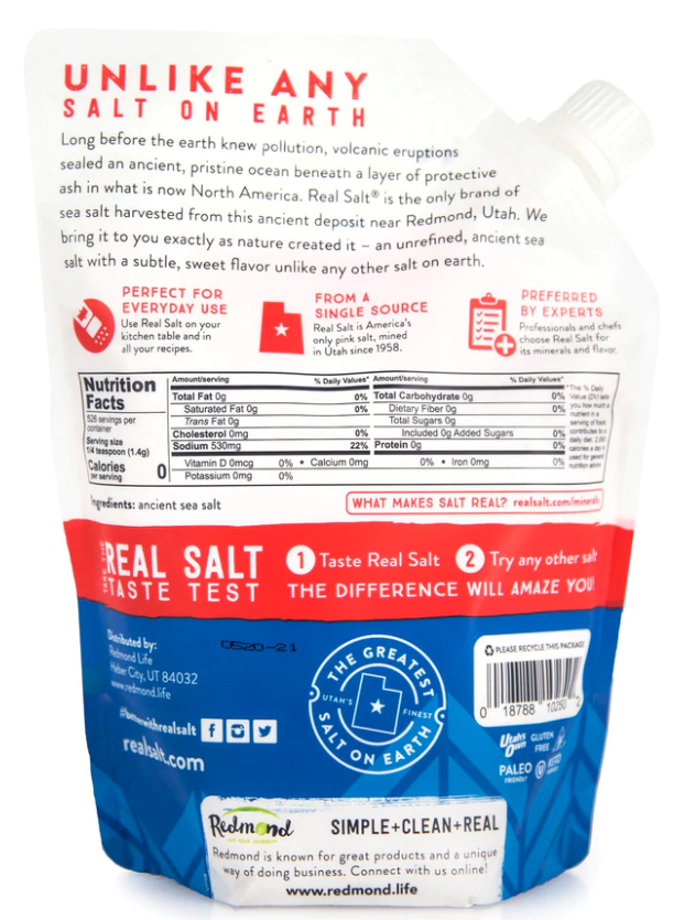 Real Salt Refill Pouch (26 oz.)