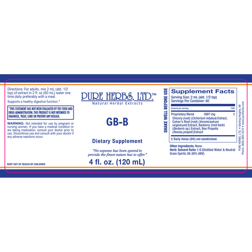 Pure Herbs, Ltd. GB-B (Reformulated)