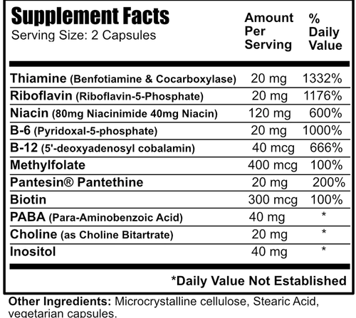 Daily Manufacturing Activated B-Complex