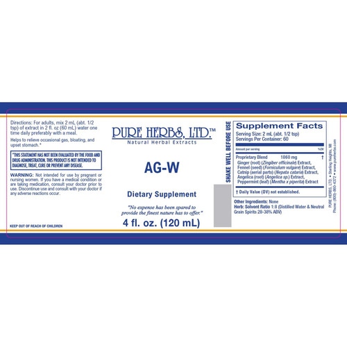 Pure Herbs, Ltd. AG-W (4 oz.)